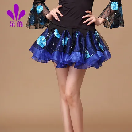 Женский костюм для выступлений и латиноамериканских танцев блузка юбка большого