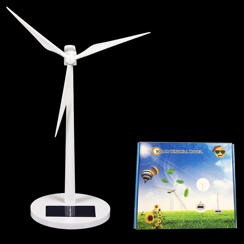 DIY Solar Windmill Model Toys - Plastic 3D Puzzle Assembling Solar Powered Windmill - Ideal Gift for Kids image 3