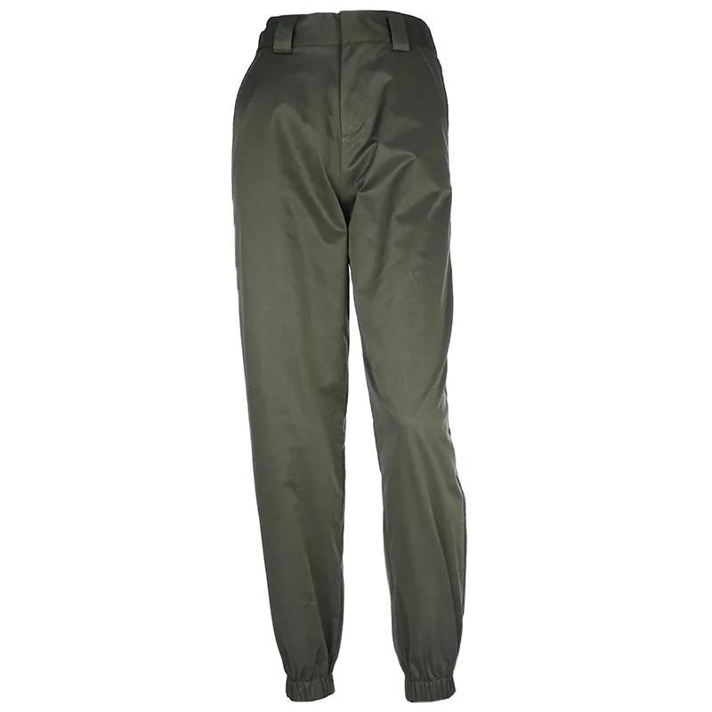 Повседневные штаны женские шаровары с высокой талией брюки модные новые белые