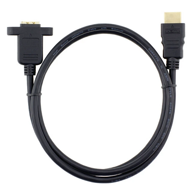 Удлинительный кабель HDMI A 1 4 19 штырьков типа папа в hdmi мама с отверстием для винта