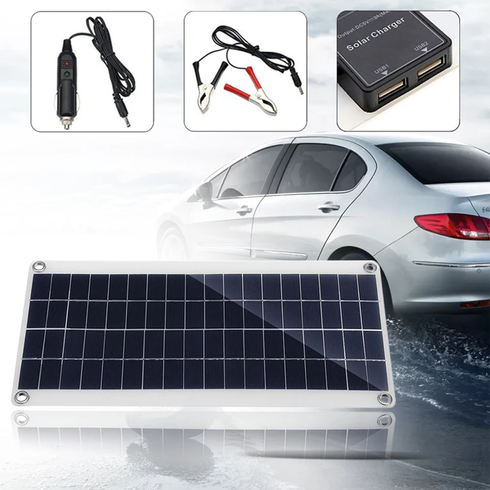 Солнечная панель с двумя USB портами Высокоэффективная поликристаллическая