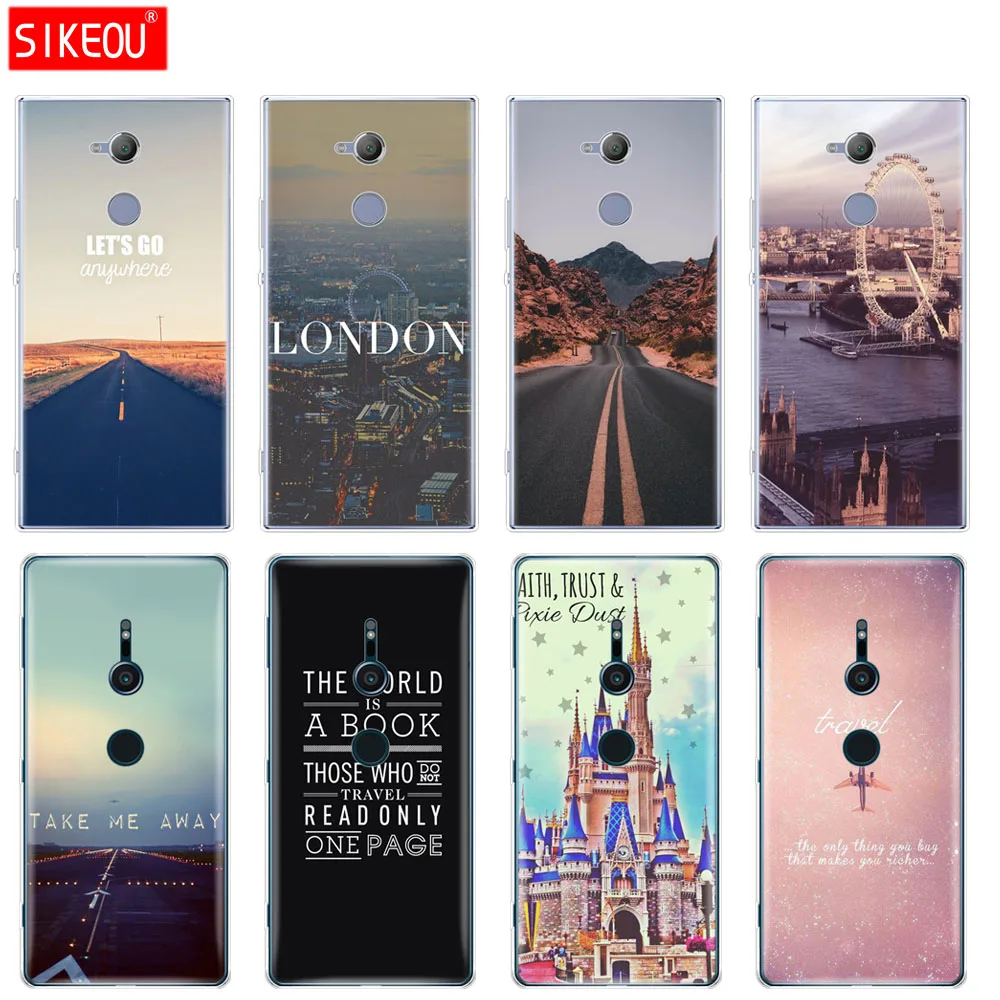 Силиконовый чехол для телефона sony xperia XA1 XA2 ULTRA PLUS L1 L2 XZ1 XZ2 compact XZ PREMIUM Travel in the world paris