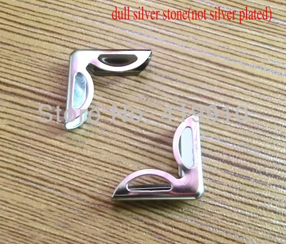 

Бесплатная Shipping-100pcs, Серебристый Камень, металл, альбом, Угловые Альбомы, меню, папки, угловые протекторы (толщина 5 мм), 23x16 мм, J1715
