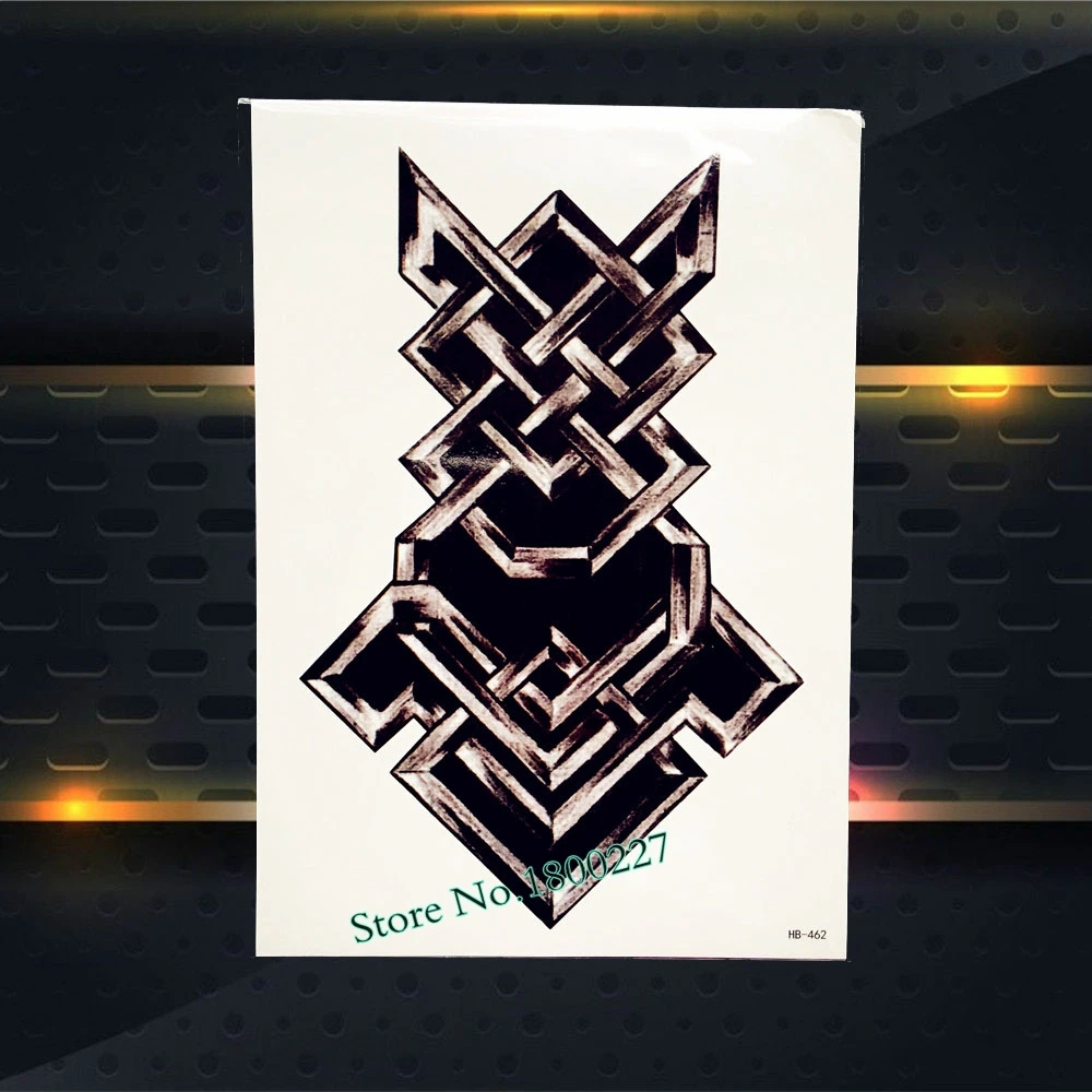 Индийское перо череп королева временная татуировка наклейка для мужчин женщин