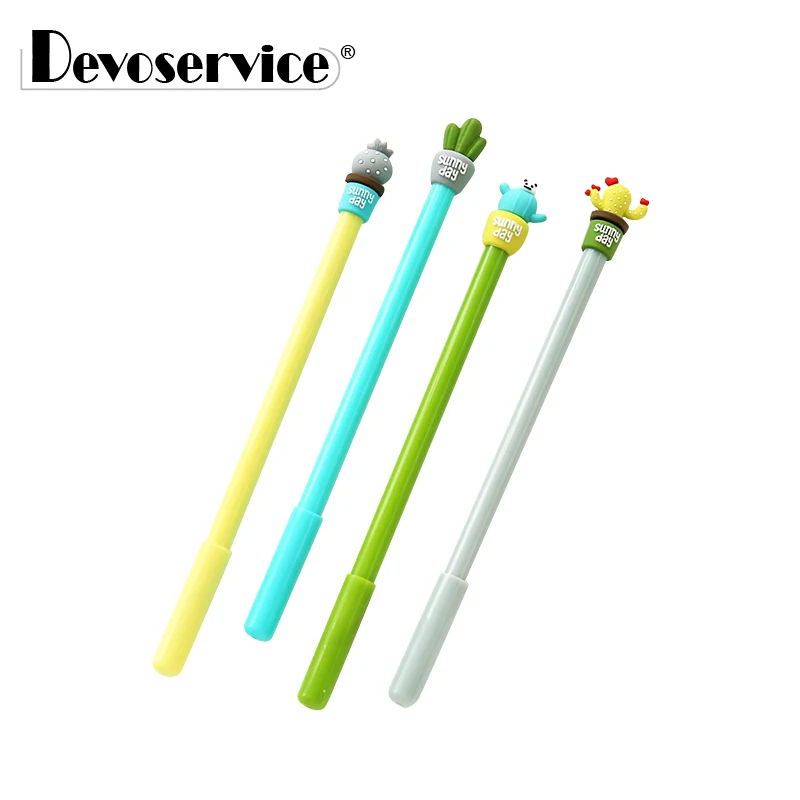 

1Pcs Cute Cactus Potted Plants Shape Gel Pen Cartoon Neutral Pen Stationery Fine Point 0.5MM Black Ink Office School Supplies