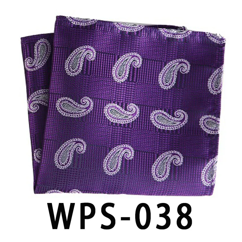 WPS-38 Новые дизайнерские популярные 25X25 см большой платок человек, узор «огурцы» цветочный узор в горошек нагрудный платок Для мужчин Повседневное Платки для Для мужчин костюм - Цвет: WPS-38