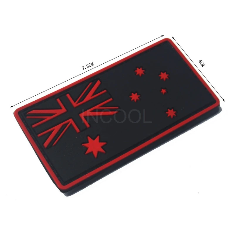 Embroidered/PVC Patch Australia Flag Rubber Tactical Emblem Badges Embroidery Patches For Jackets Jean Backpack Cap | Дом и сад