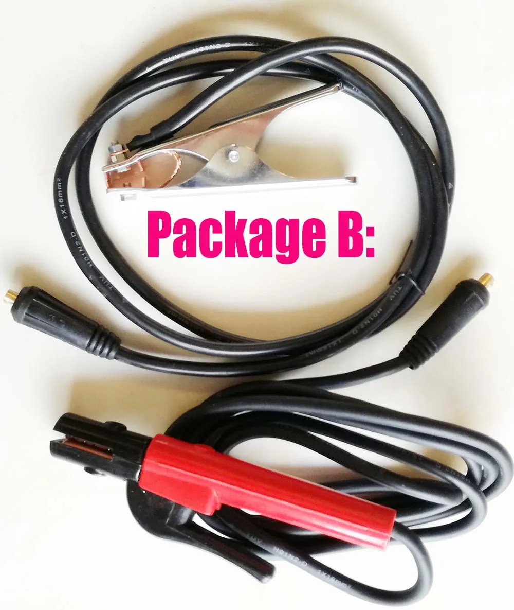 B IGBT дуга инвертора Электрический сварочный аппарат ARC-250 110/220V цифровой дисплей держатель дуги сварщиков Набор для DIY домашней сварки Worki - Цвет: B