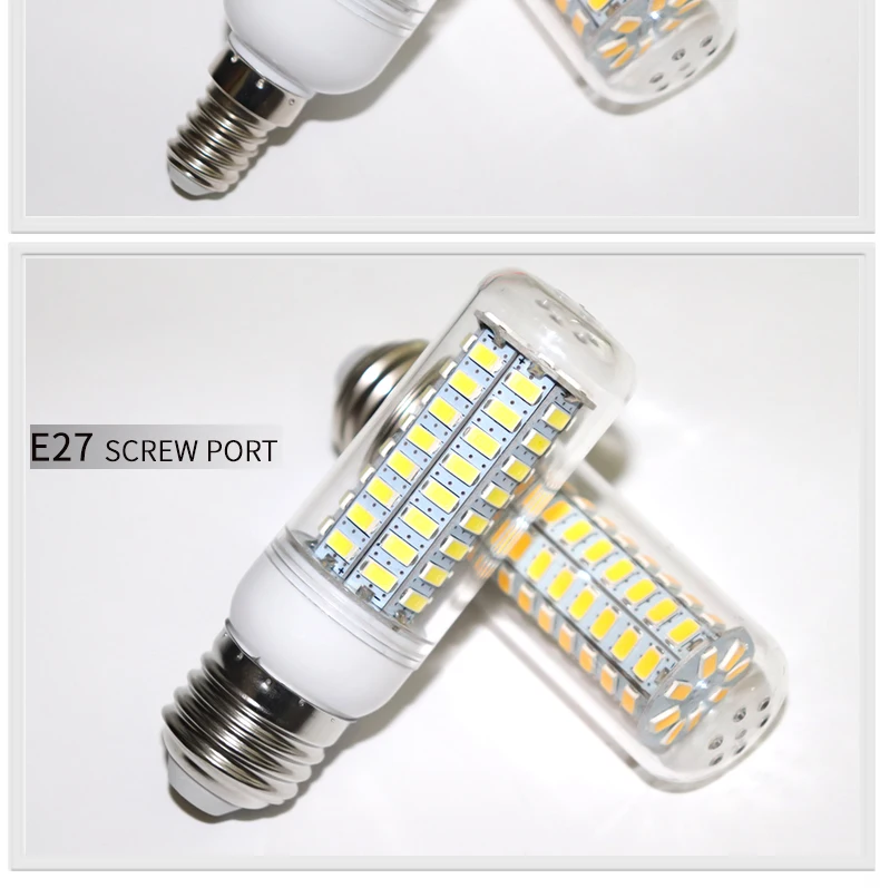 E27 светодиодный светильник E14 светодиодный лампы SMD5730 220V лампы кукурузы 24 36 48 56 69 72 светодиодный s кукурузная лампа светодиодный теплый белый светодиод для украшения дома в блистерной упаковке