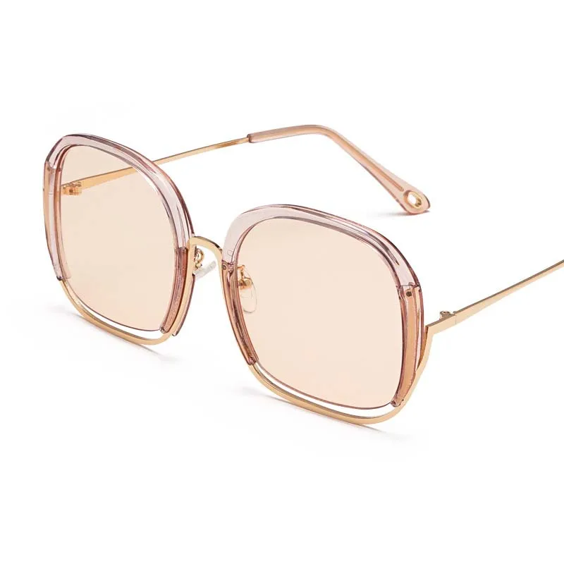 Классические квадратные металлические солнцезащитные очки для мужчин и женщин