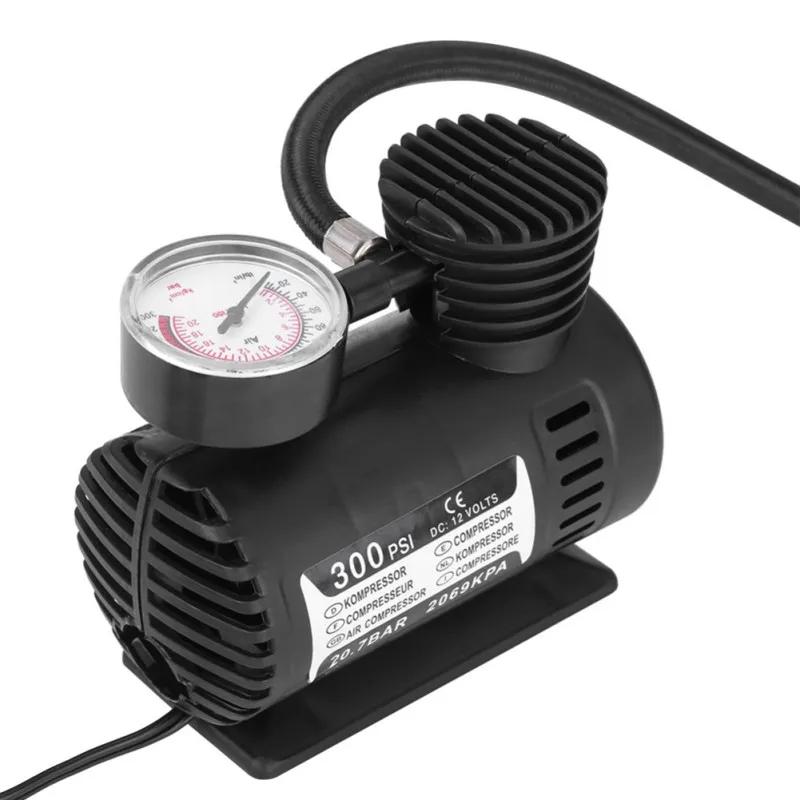 12V 300PSI автомобильный портативный мини электрический воздушный компрессор