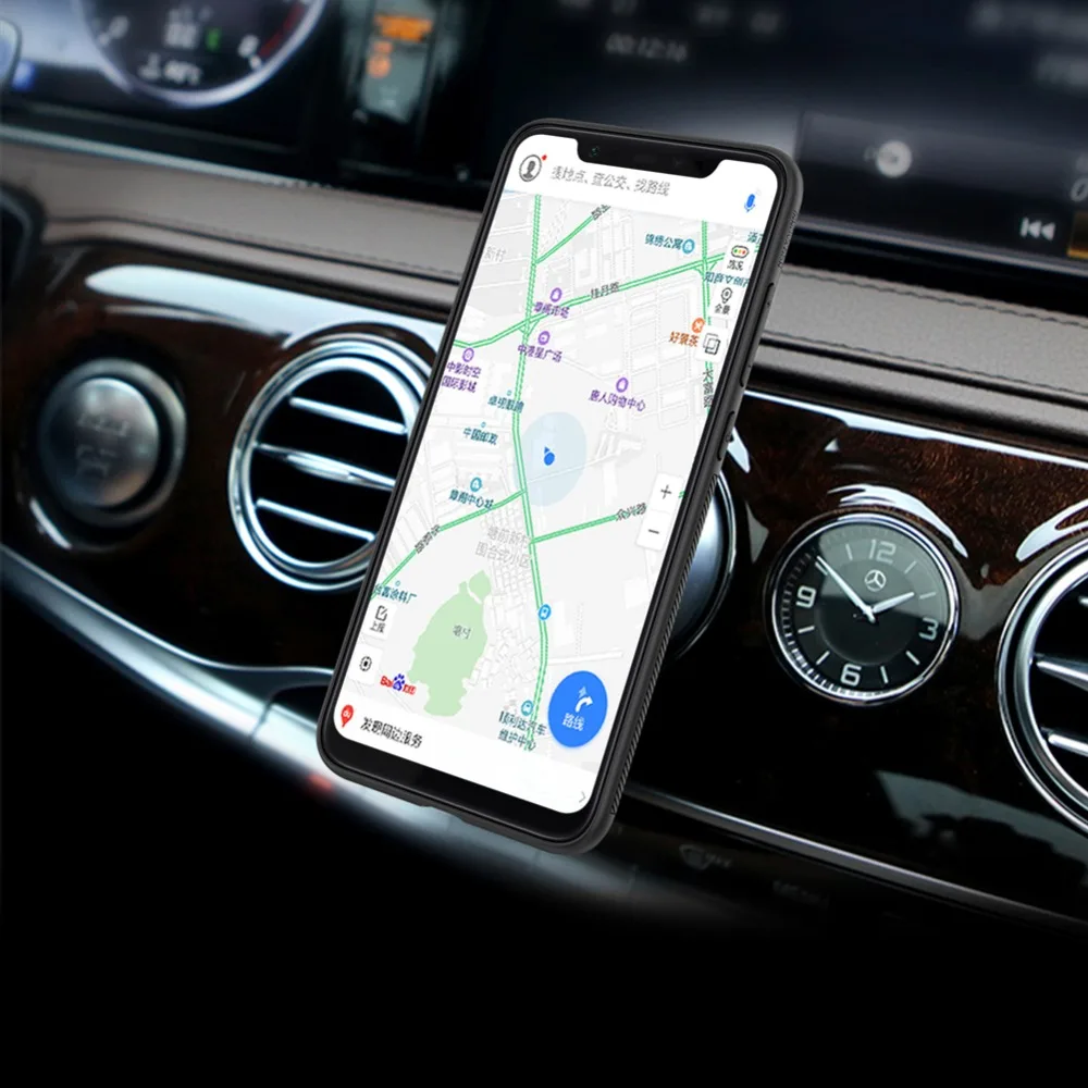 Nillkin Synthetic fiber Carbon PP Plastic Back Cover for Xiaomi Mi8 Mi 8 case Magnetic ultra thin slim inner iron sheet |