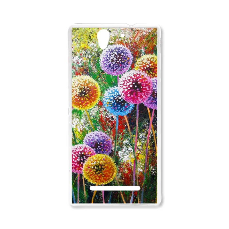 TAOYUNXI Мягкий ТПУ чехол для sony Xperia C3 D2533 чехол s для sony C3 Dual D2502 S55T S55U 5,5 дюймов DIY окрашенный защитный чехол - Цвет: Q085