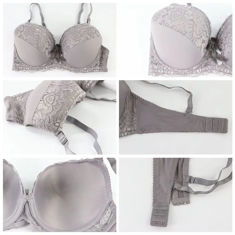 Xiushiren женские сексуальные бюстгальтеры 3/4 чашка пуш ап Цветочные Soutien Gorge мягкие