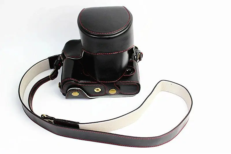 Чехол для фотоаппарата Fujifilm XT1 тонкий чехол с отверстием батареи и ремешком|leather