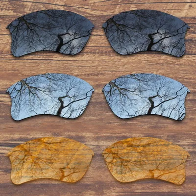 Black.Silver.Yellow ToughAsNails поляризованные Сменные линзы для солнцезащитных очков Оукли Flak Jacket XLJ-несколько вариантов - Цвет линз: Black.Silver.Yellow