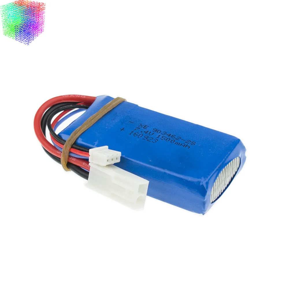 10 шт. Литий Полимерный Аккумулятор 7 4 в 2s 1500 мАч батареи для Feilun FT009 2 4G RC гоночная