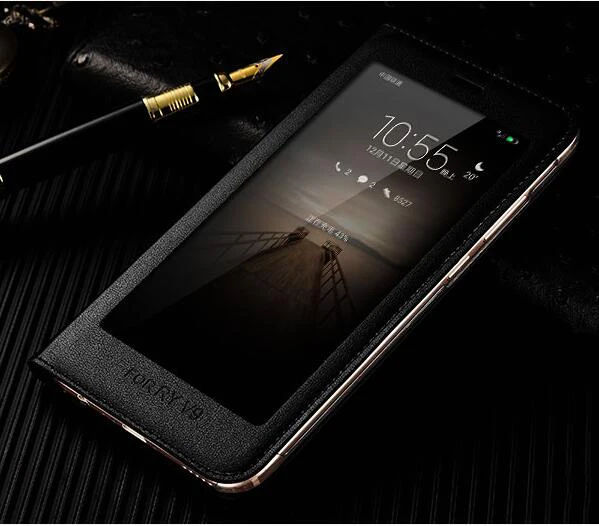 Чехол для huawei honor 8 pro с окошком и оригинальным дизайном роскошный Магнитный флип