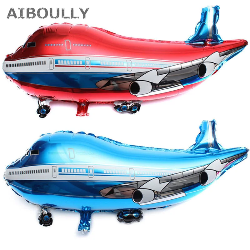 85*45 см большой самолет фольги шары мультфильм день рождения украшения Globos партии