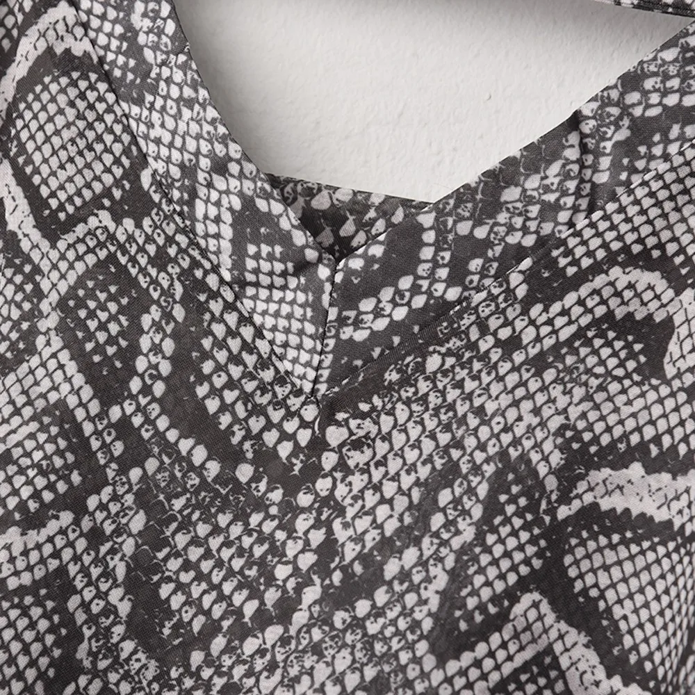 Женская рубашка, модная, со змеиным принтом, с открытыми плечами, Roupa Feminina, Женский Свободный Топ с длинным рукавом, Blusas Mujer De Moda, женская футболка