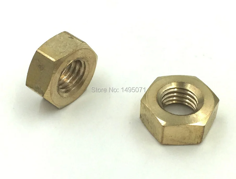 

20pcs/Lot Metric DIN934 Brass Hex Nut M8 Hexagon Nut Screw Nut