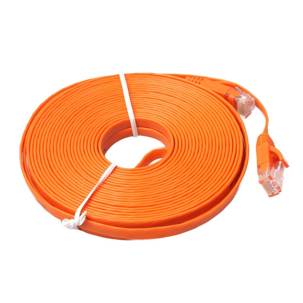 Плоский CAT 6 RJ45 сетевой Ethernet коммутационный кабель для модемного маршрутизатора