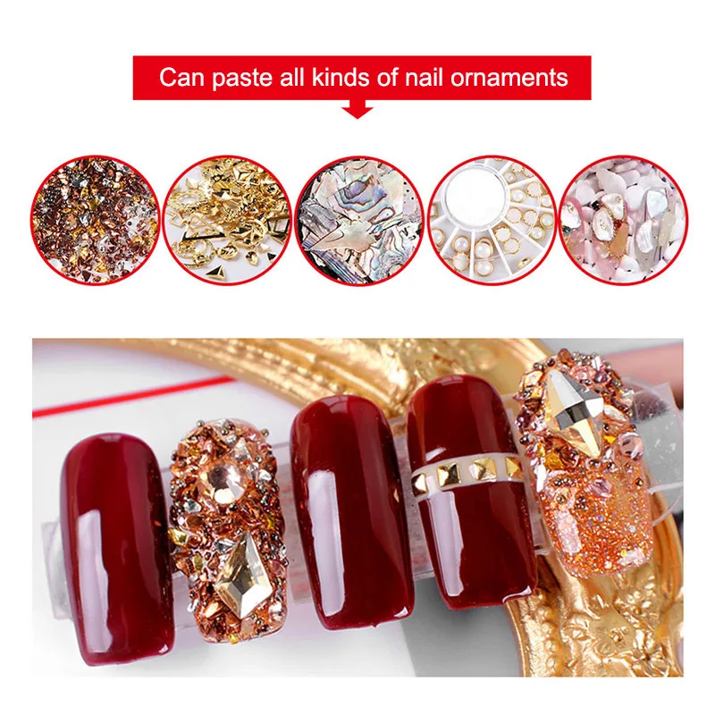 1 шт. клей для украшения ногтей Быстросохнущий УФ-светодиодов горный хрусталь
