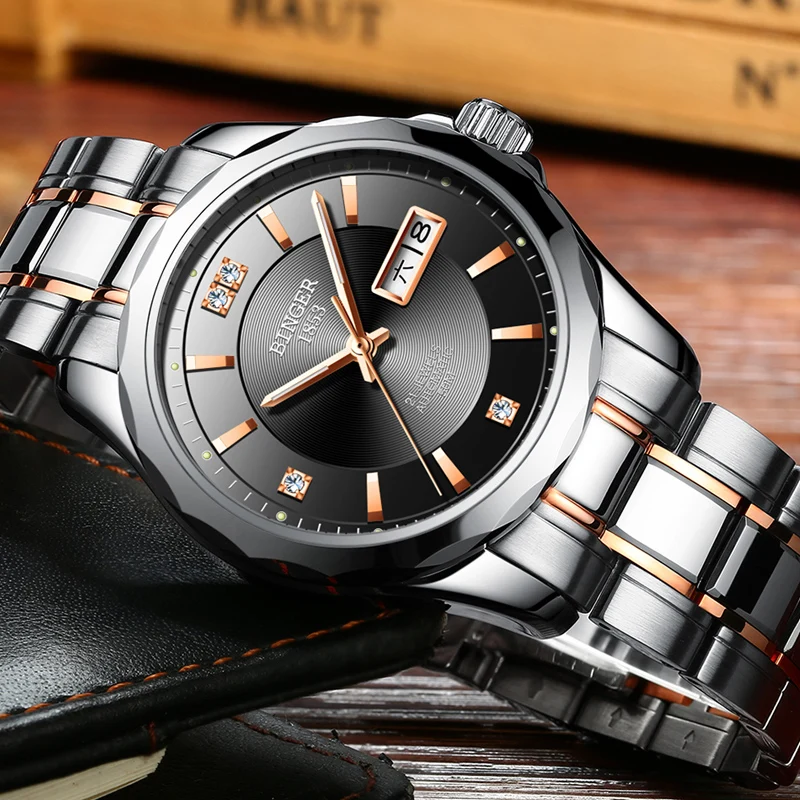 Часы мужские механические с сапфировым стеклом автоподзаводом B-8051-4 | Наручные