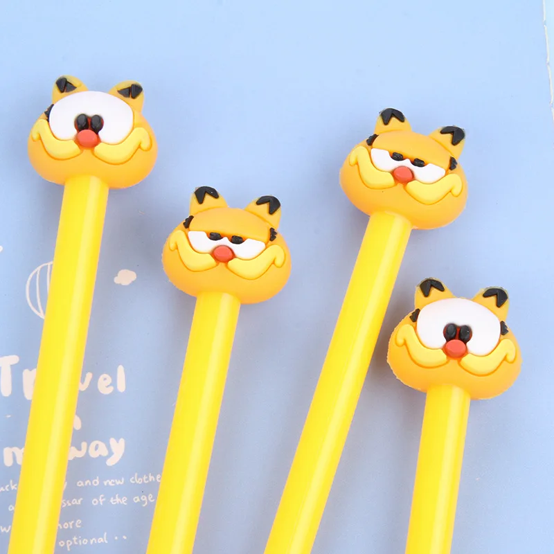 24 шт. Кот Гарфилд мультипликационная гелевая ручка с животными черные