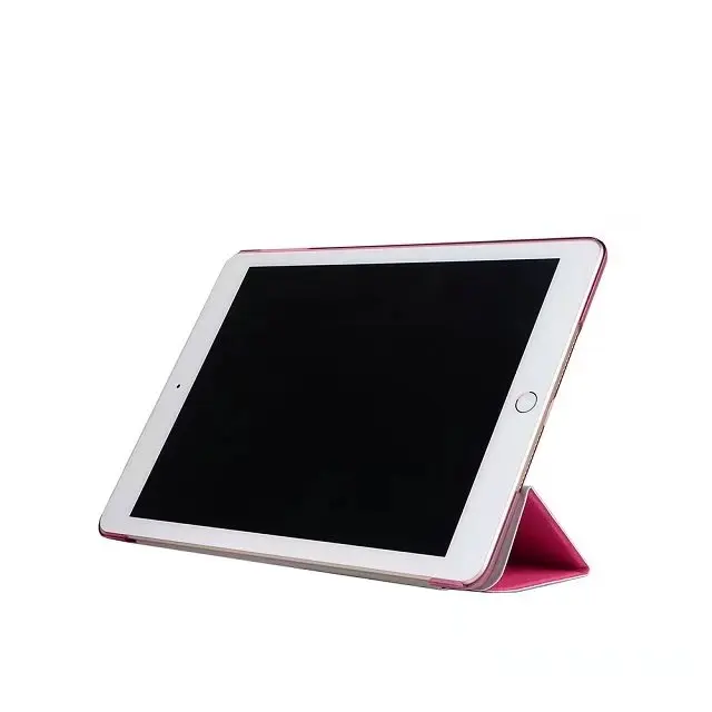 Модный деловой прозрачный чехол-книжка из искусственной кожи с 3 складками для