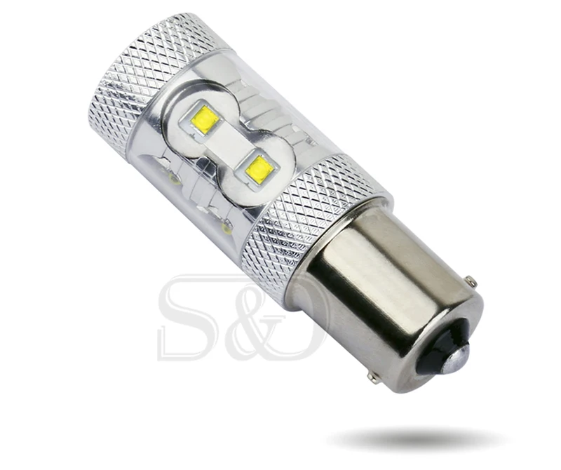 1156 BA15S светодиодный автомобильный светильник 12 SMD R10W чистый белый свет p21w R5W