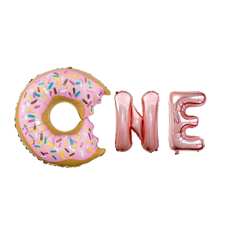 Новинка большой торт Пончик еда фольга шар дети 1 день рождения детский душ