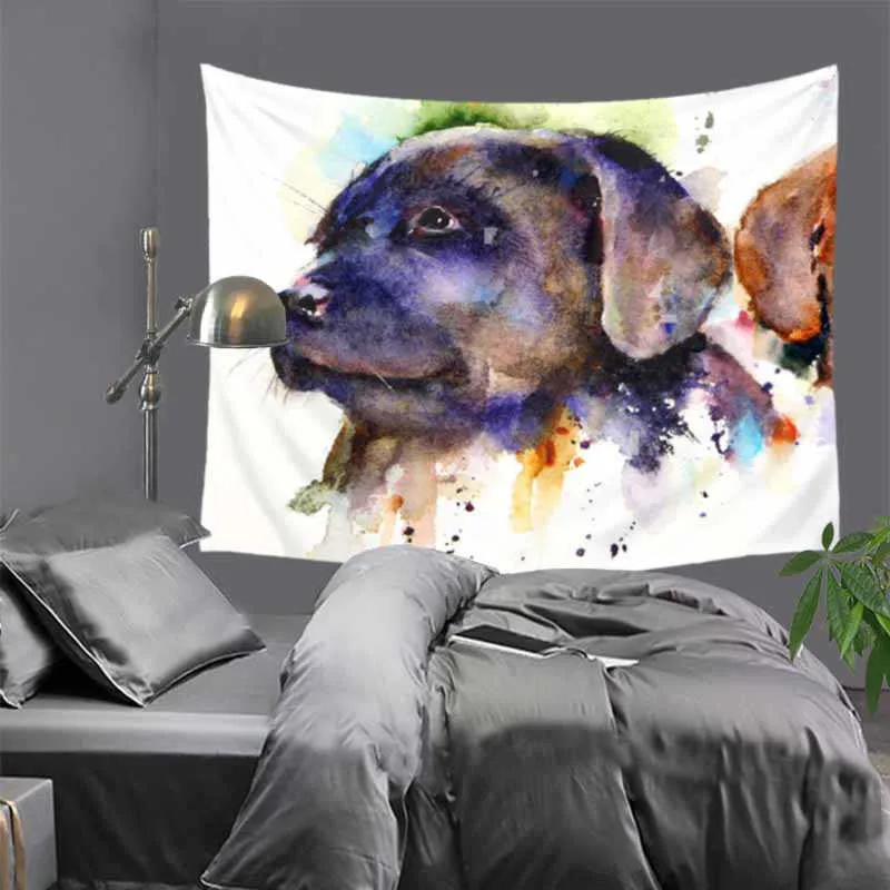 130x150 см гобелен iol Wolf dog 100% полиэстер 3D панда масло лев собака домашний