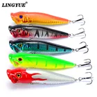 Новое поступление, горячая Распродажа 5 шт.лот, жесткий пластиковый Поппер, 9,5 см12 г, тройные Крючки с трехмерными глазами, приманка для рыбной ловли