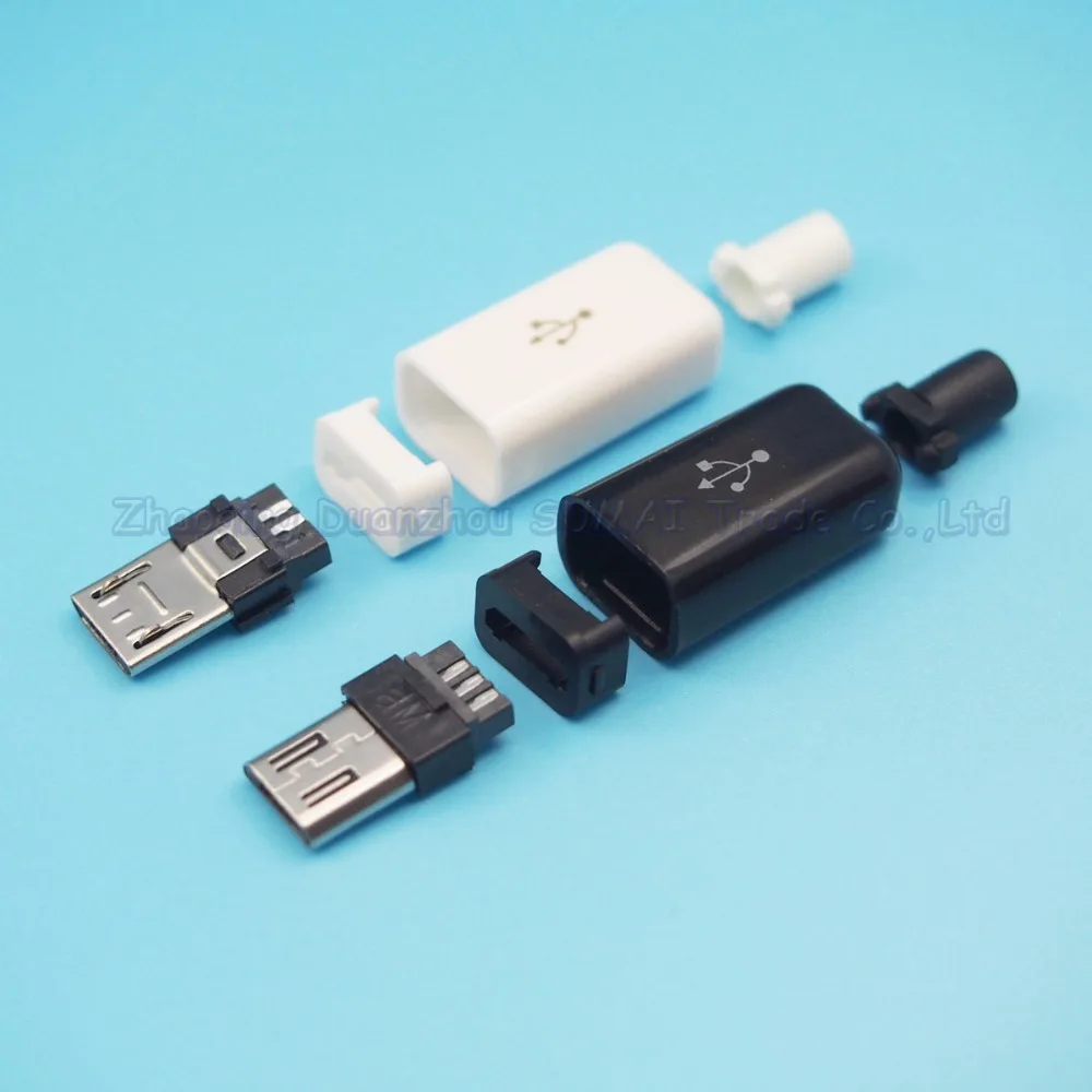 Фото 50 компл./лот сделай сам 4 в 1 Micro 5pin 5P USB разъем папа Коннектор с - купить