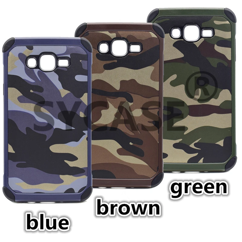 SYCASE чехол для samsung Grand Prime J2 премьер J5prime J7prime Армейский Камуфляж шаблон PC + ТПУ 2 in1