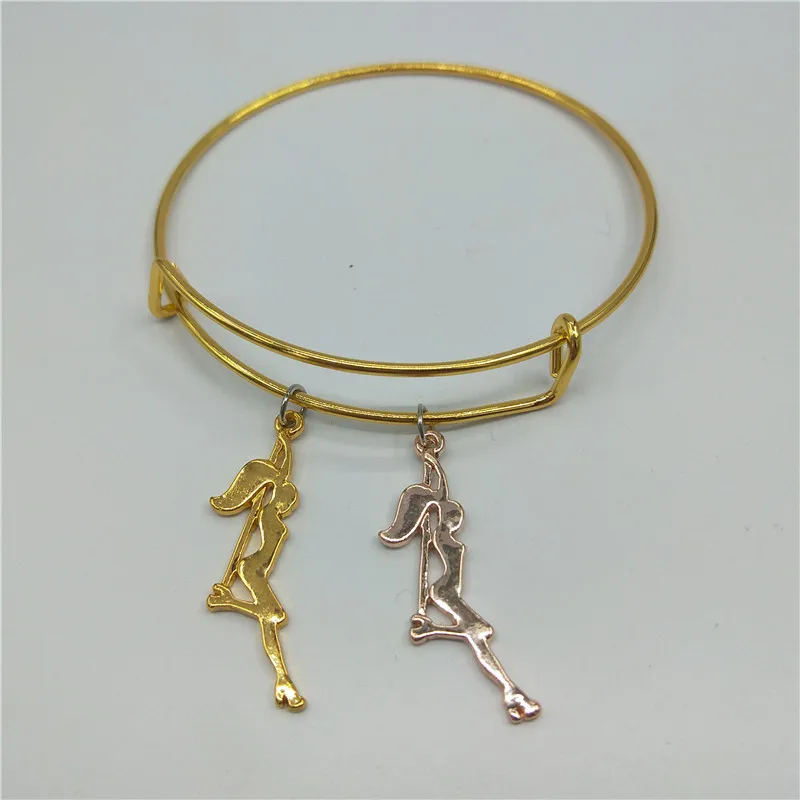 Модные браслеты брелоки в виде танцовщицы на шесте подарок для девичника женские