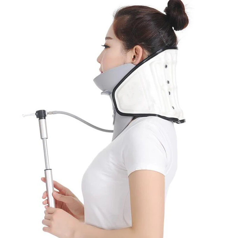 Inflatable Light Car Neck Support Brace Neck Pain Stiffness Relief Cervical Neck Support Collar Head Neck Support Cushion