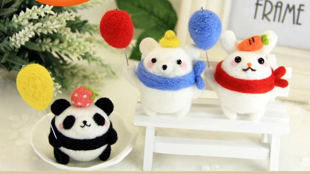 Серия воздушных шаров комплект с рисунками Шерсть Кружево шерстяной фетр иглы