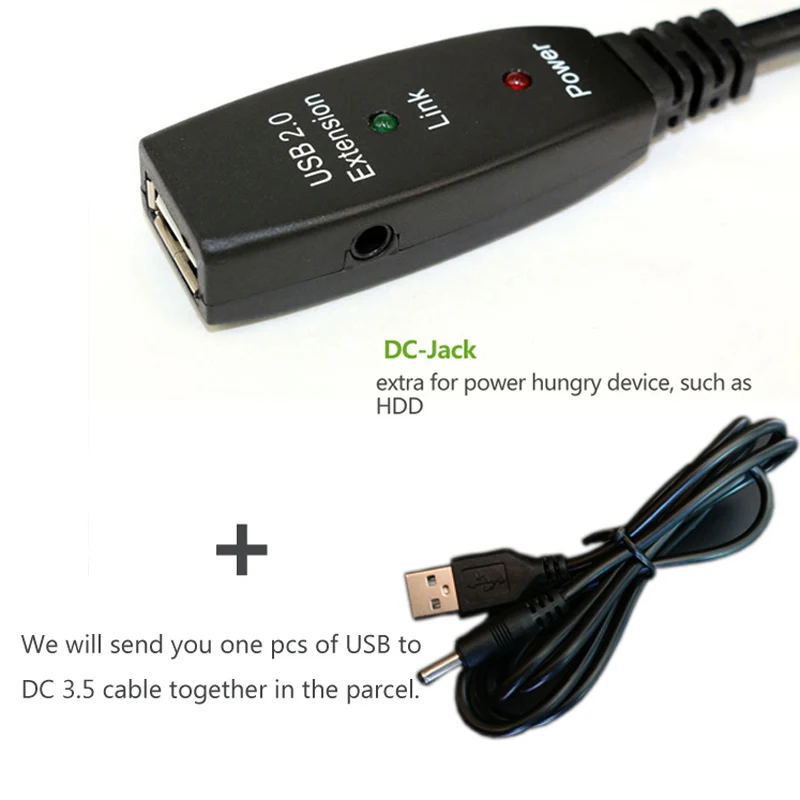 Ult-лучший USB кабель-удлинитель 5 м, 10 м, 15 м, 20 м, 25 м, 30 м, USB2.0 Активный ретранслятор, длинный кабель с усилителем сигнала