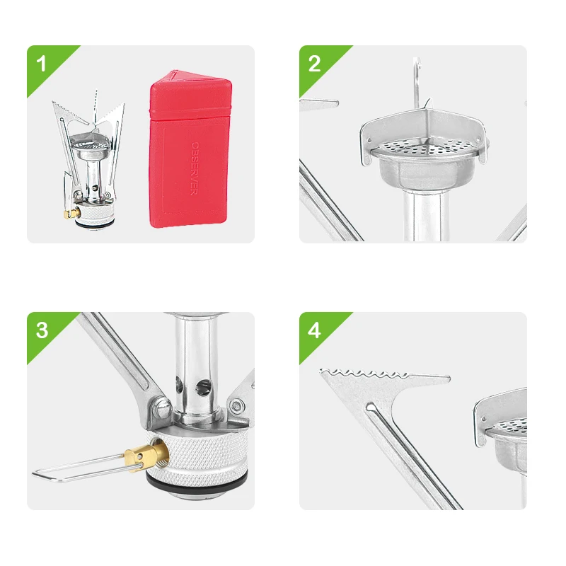 Ультралегкая портативная туристическая плита BRS для кемпинга на открытом