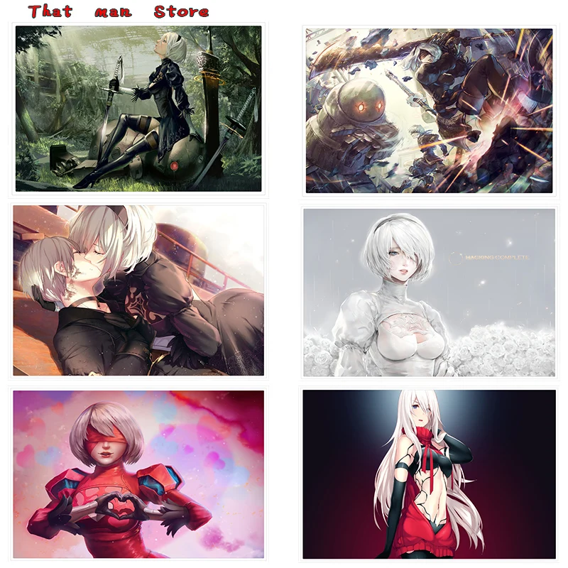 NieRAutomata плакат ясное изображение наклейки на стену украшение дома хорошее