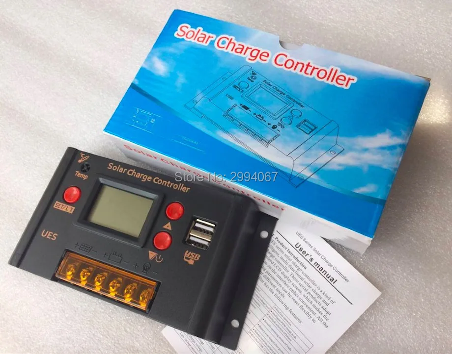20A 10A 12V/24V режимы авто PWM солнечный регулятор PV солнечное зарядное устройство