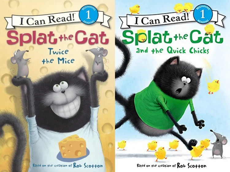 16 книг/набор I can read splat the cat английские книги с картинками детская книга для