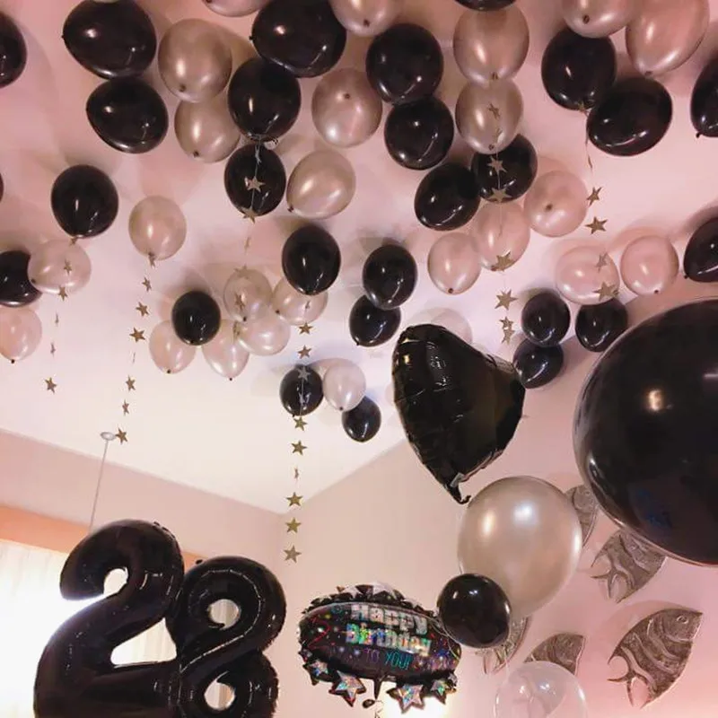 100pcs/lots wholesales 10inch 1.5g Round latex balloons birthday wedding party Gold balloon Pearlized color | Дом и сад