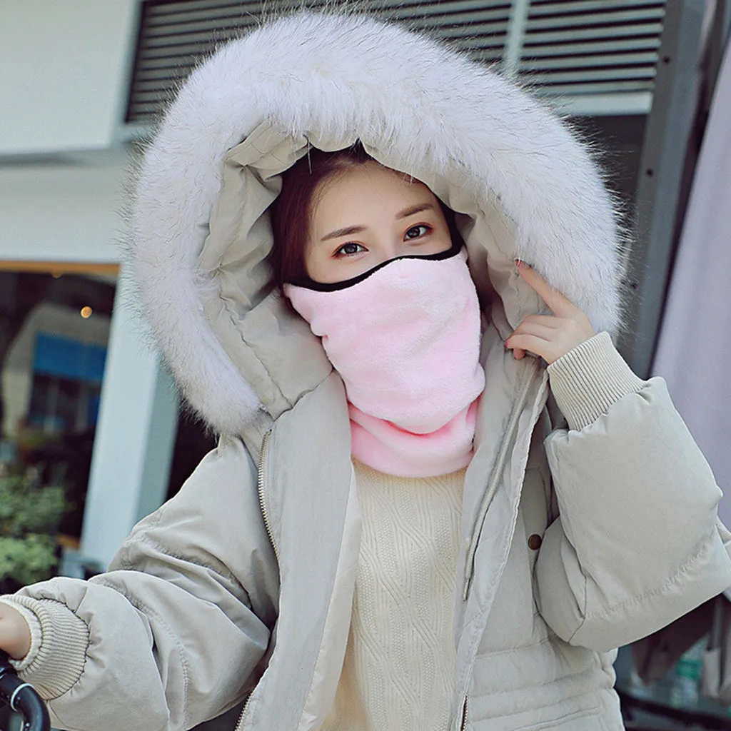 Взрослый анти холодной маска теплая зимняя Лыжная Велосипедная езда на велосипеде на открытом воздухе Половина маска для лица и шеи зимняя теплая Ветрозащитная маска для лица