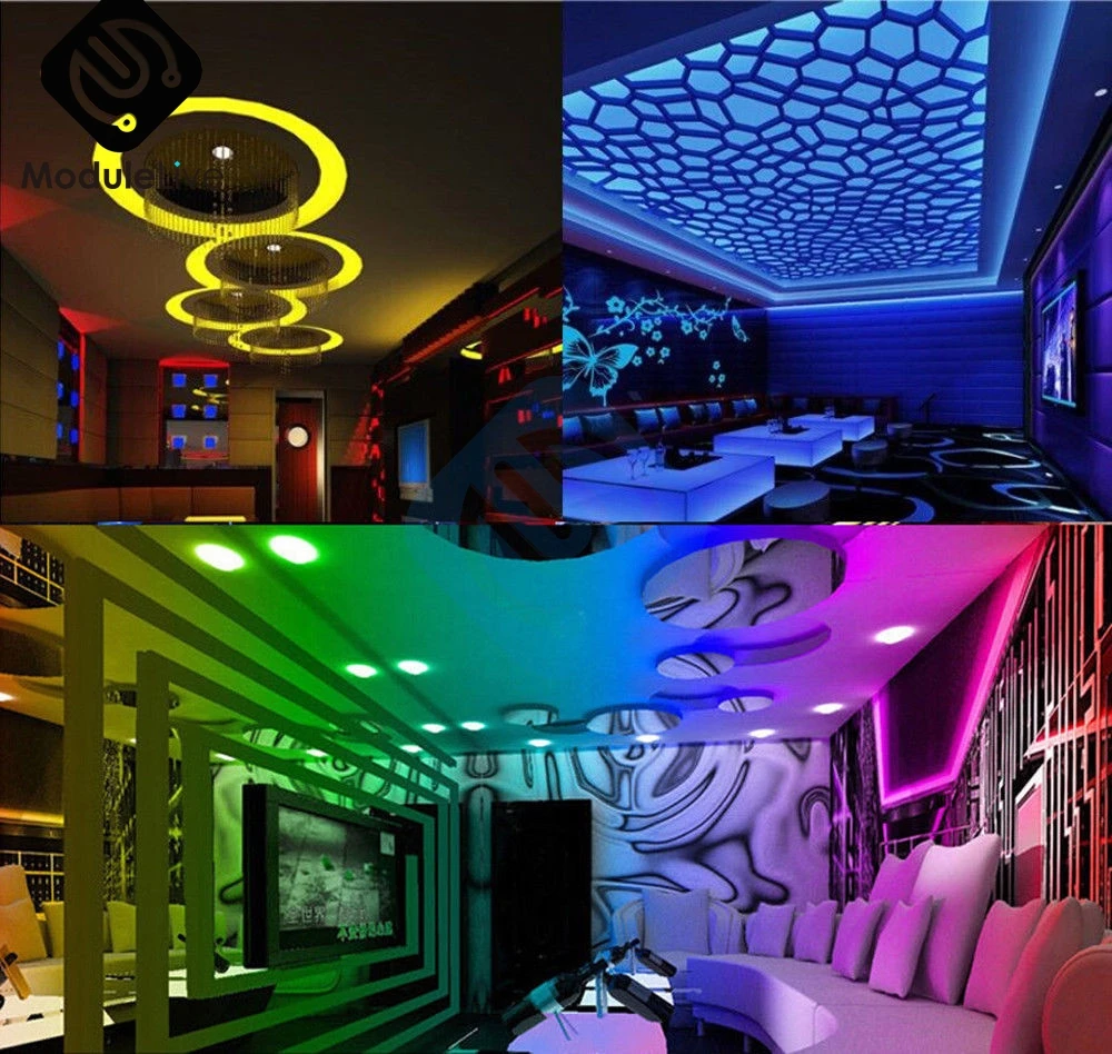 5m RGB LED Strip Lights SMD Lights String Light 3528 Waterproof For Atmosphere Colorful Light images - 6