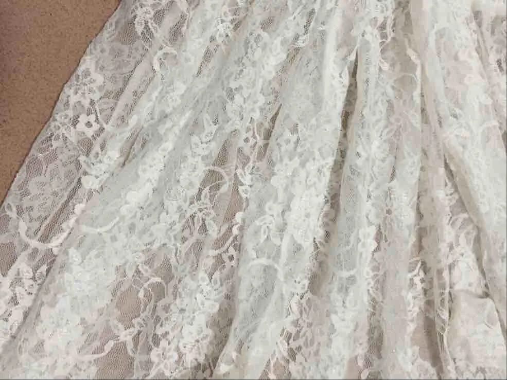 

Prowow Lace beach bikini frock dress wedding dress honeymoon dress high-end export high-end lace dress