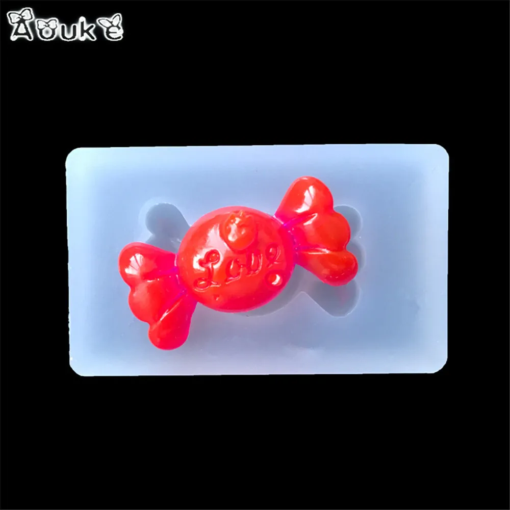 

DIY Candy Jewelry Tools NecklaceTranslucent Silicone Molds Manual Badge Accessories Epoxy Mold Cake Decorating Mould