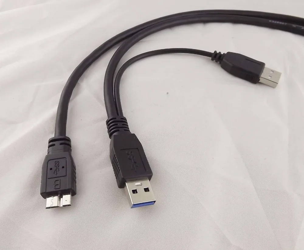 10 шт. Штекерный Кабель USB 3 0 A Micro B Y для внешнего жесткого диска Toshiba 50 см|micro b usb